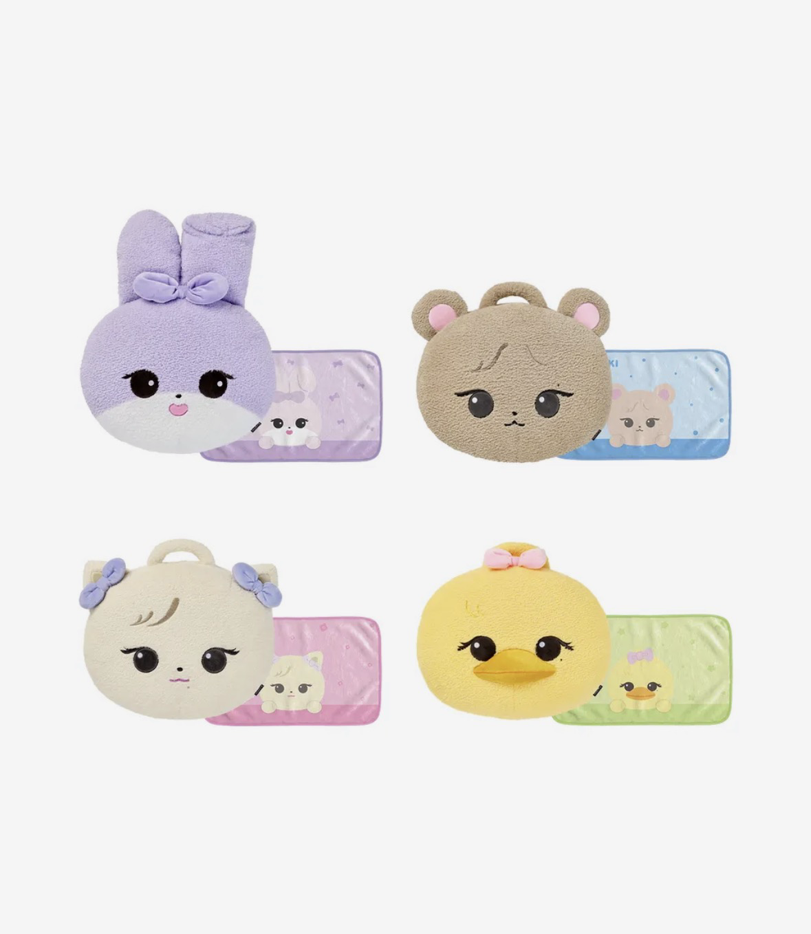 BLACKPINK CHARACTER BLANKET CUSHION角色毛毯