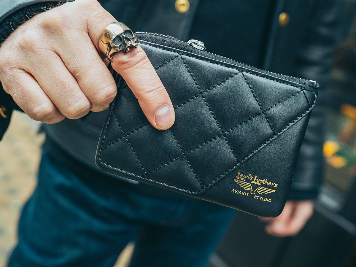 2026SS Lewis Leathers x PORTER MULTI POUCH 吉田 日本限定 聯名 日本製 馬皮 皮革 中夾 卡片夾 零錢包 現貨 386-13093