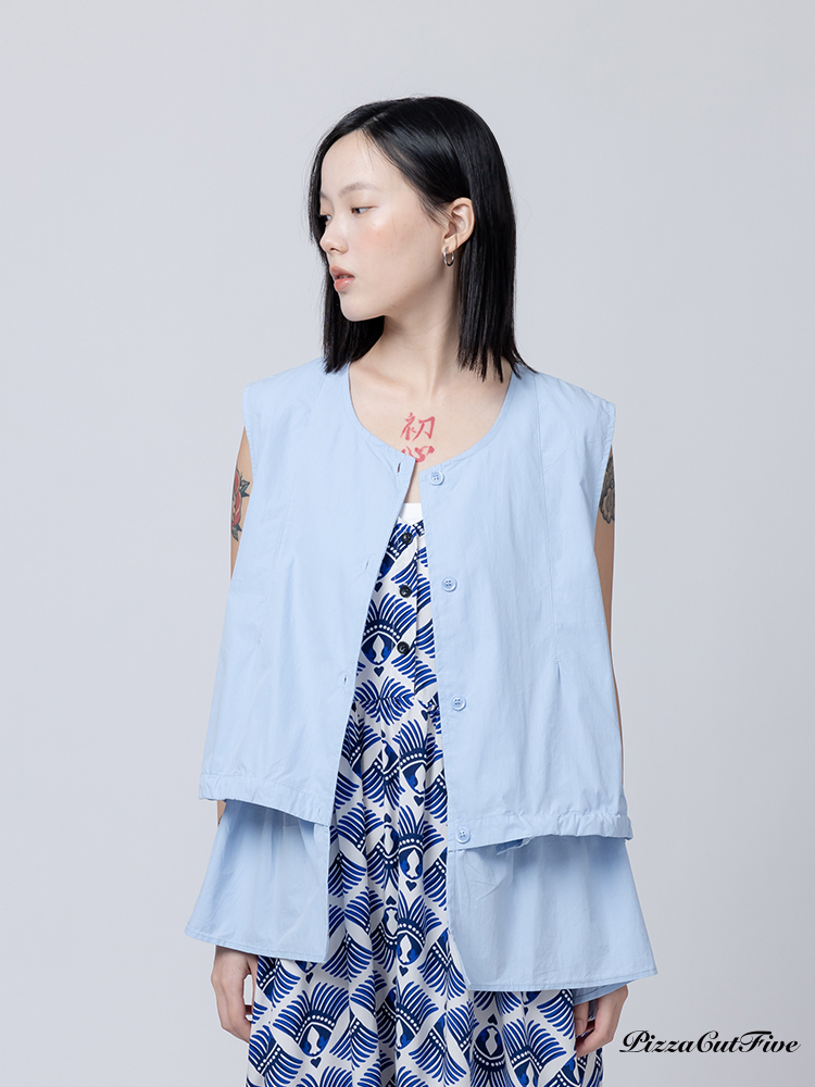 多層細節質感造型背心 PizzaCutFive PCF262411010