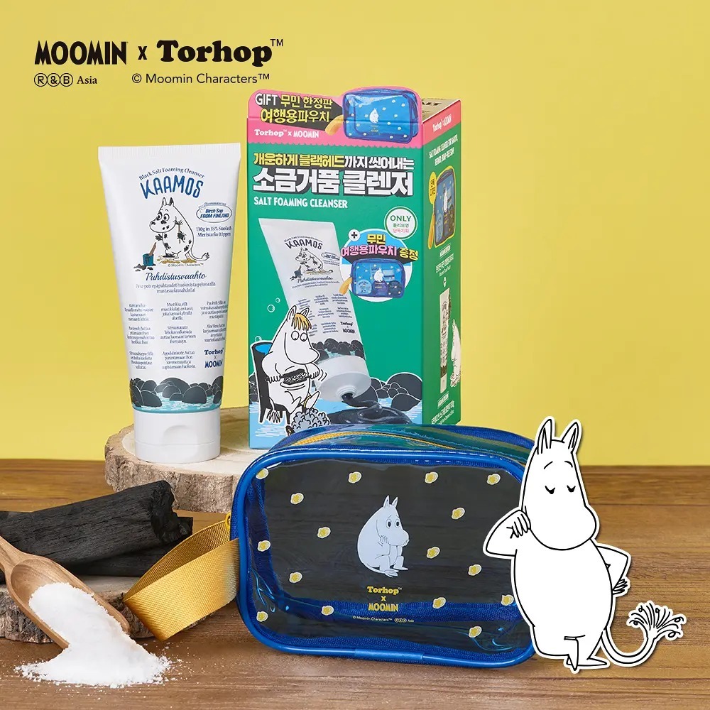 Torhop x MOOMIN - Kaamos Black Salt Foaming Cleanser
