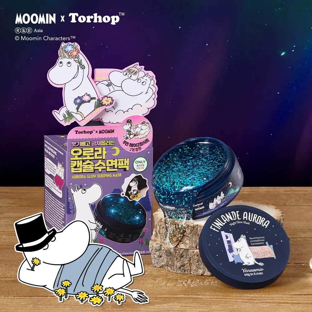 Torhop x MOOMIN - Finlande Aurora Starlight Glow Sleeping Mask 60g