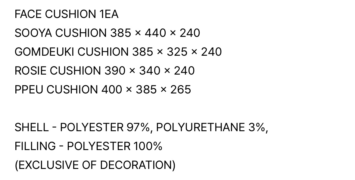 BLACKPINK CHARACTER FACE CUSHION大頭抱枕