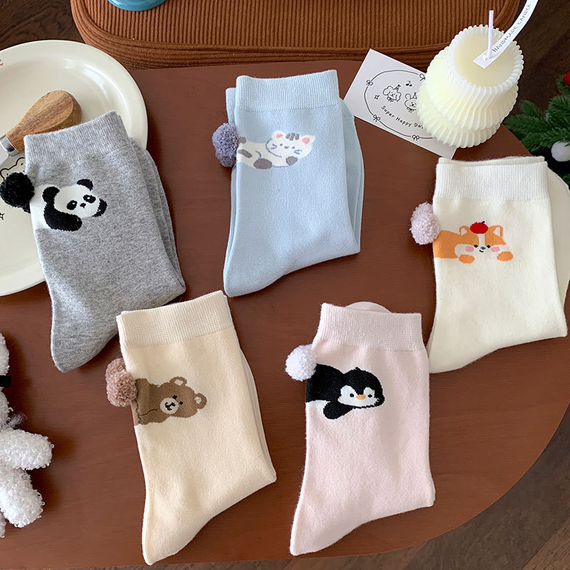 《03020》小動物屁屁球襪襪