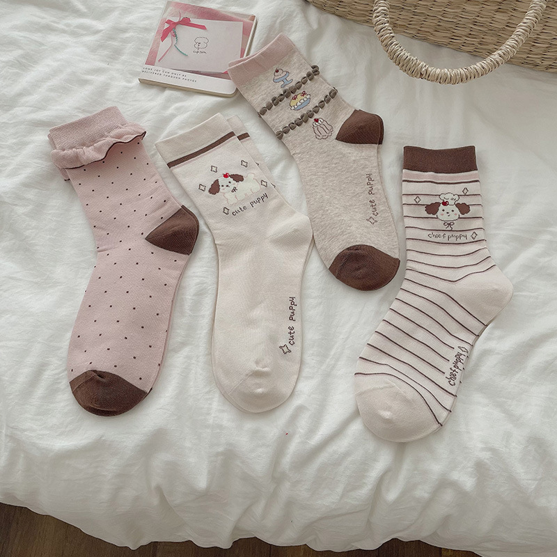 《03021》可麗露與狗狗可愛短襪