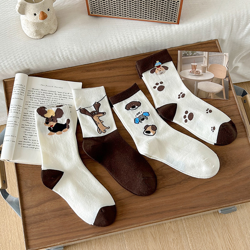 《03023》大耳朵狗狗短襪