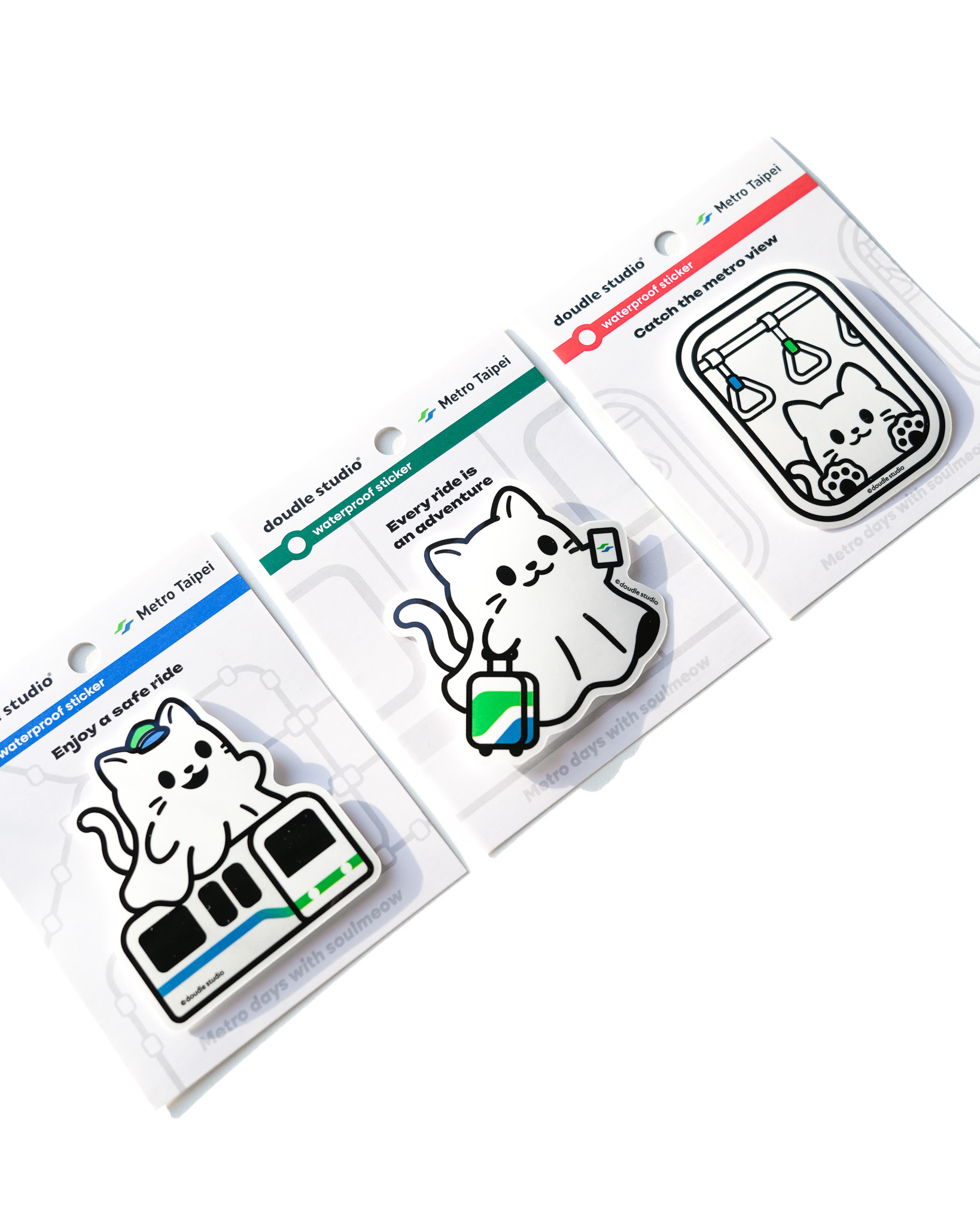 Metro Taipei x doudle studio - 防水大貼紙