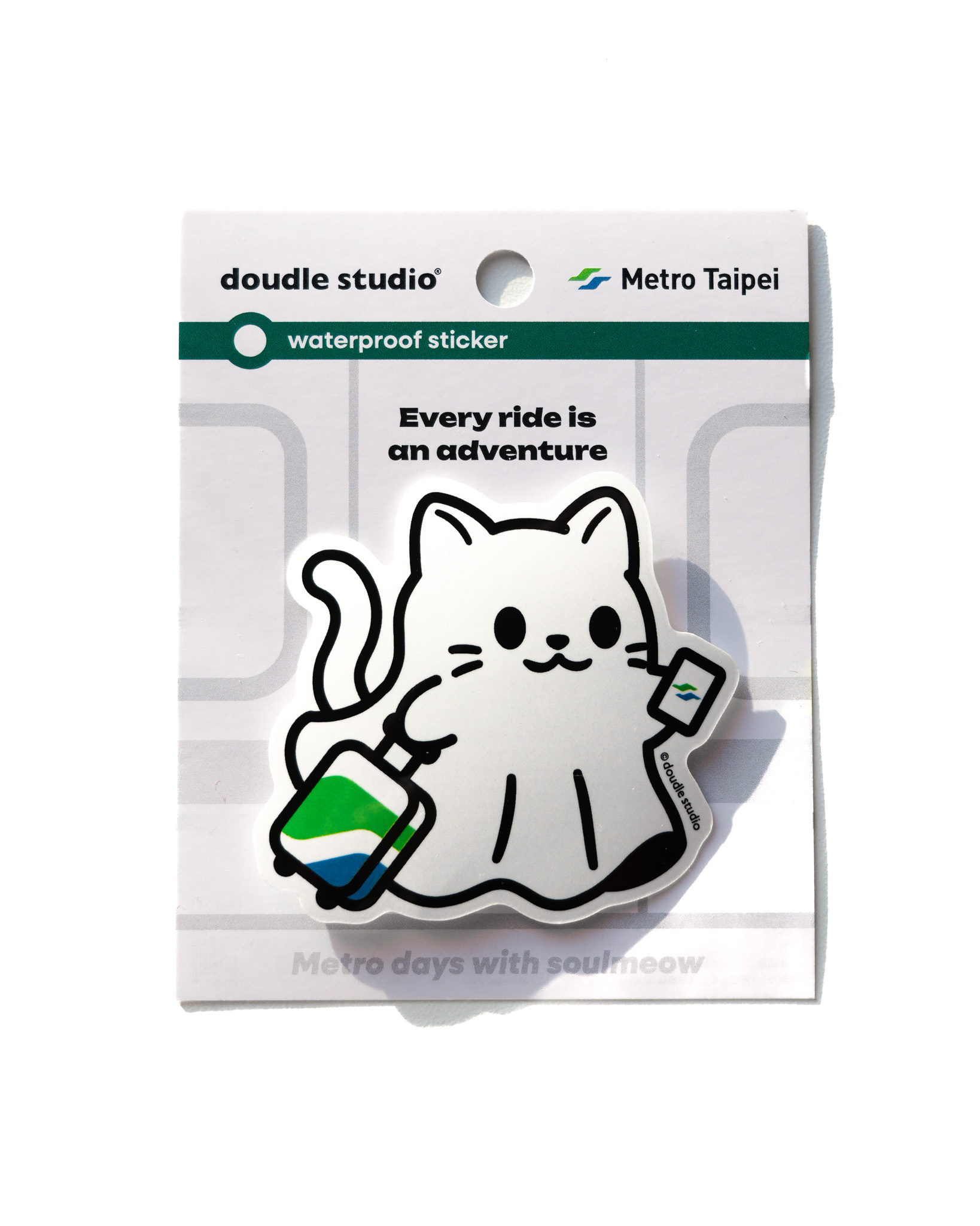 Metro Taipei x doudle studio - 防水大貼紙