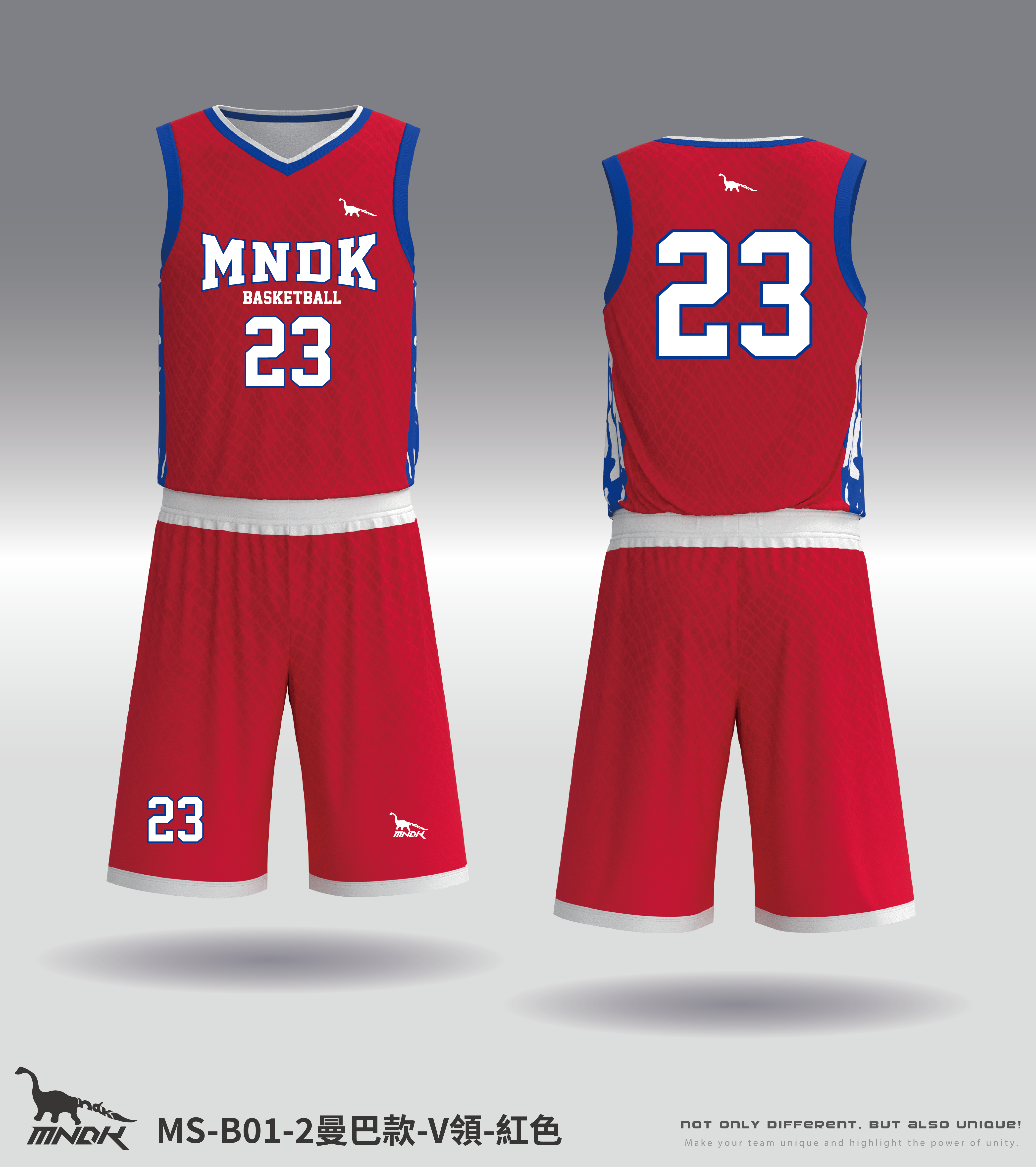 MNDK莫納帝克｜客製化團體服｜專業運動服｜公司制服｜台中basketball MS-B01-2曼巴款