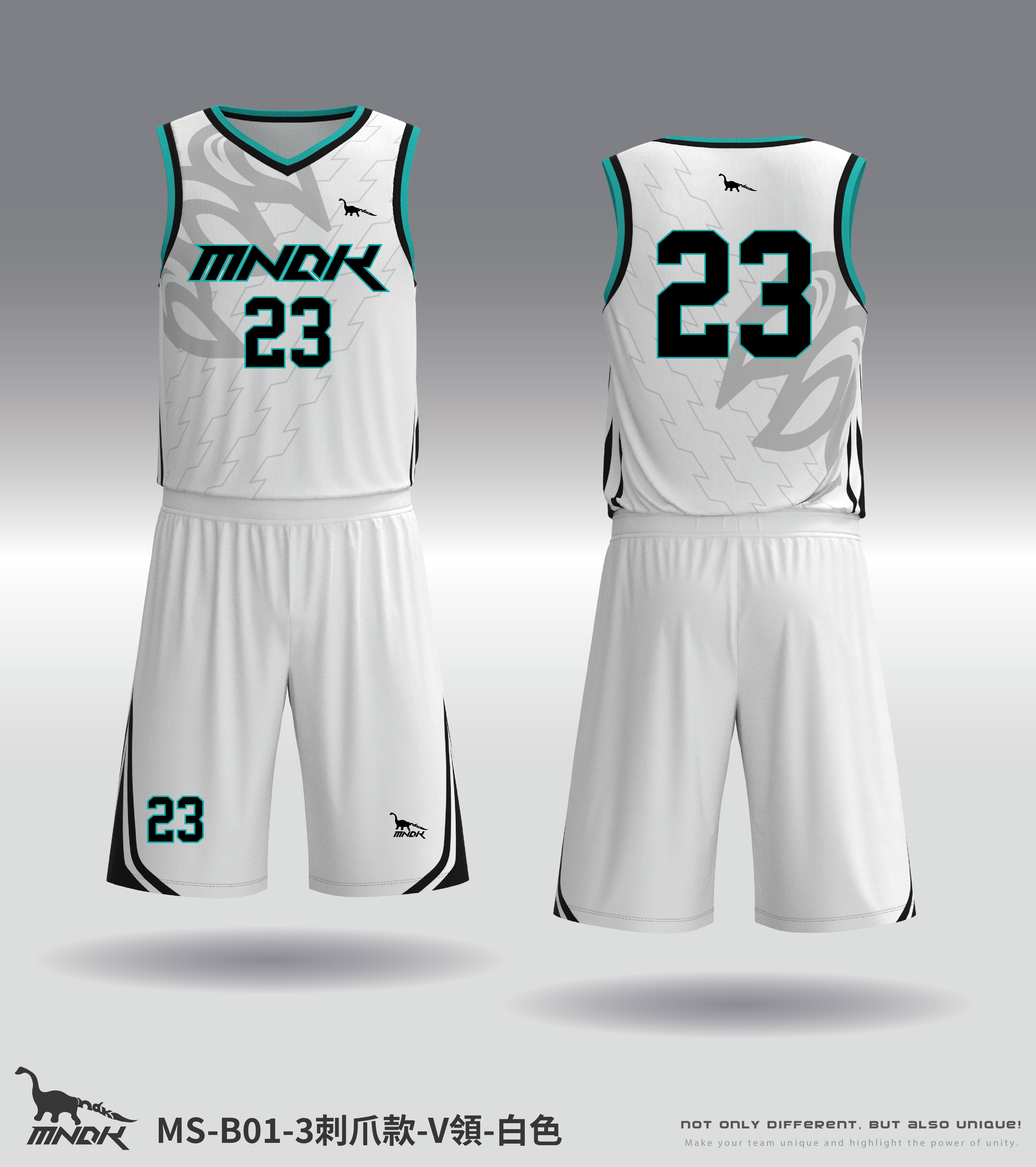MNDK莫納帝克｜客製化團體服｜專業運動服｜公司制服｜台中basketball MS-B01-3刺爪款
