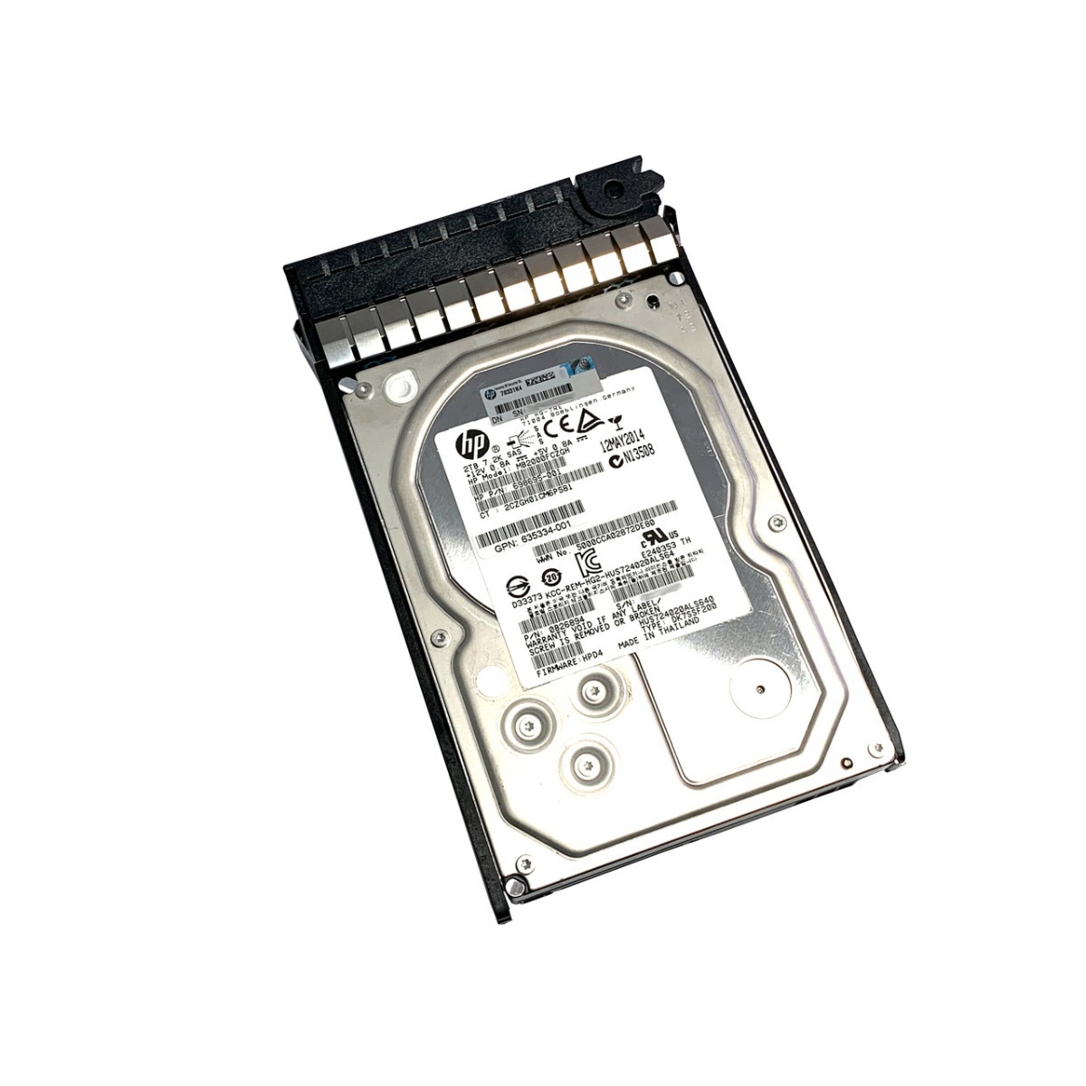 508010-001 CPQ 2TB 7200RPM 3.5" 6GB SAS HDD = 507616-B21/606228-002 (翻新)