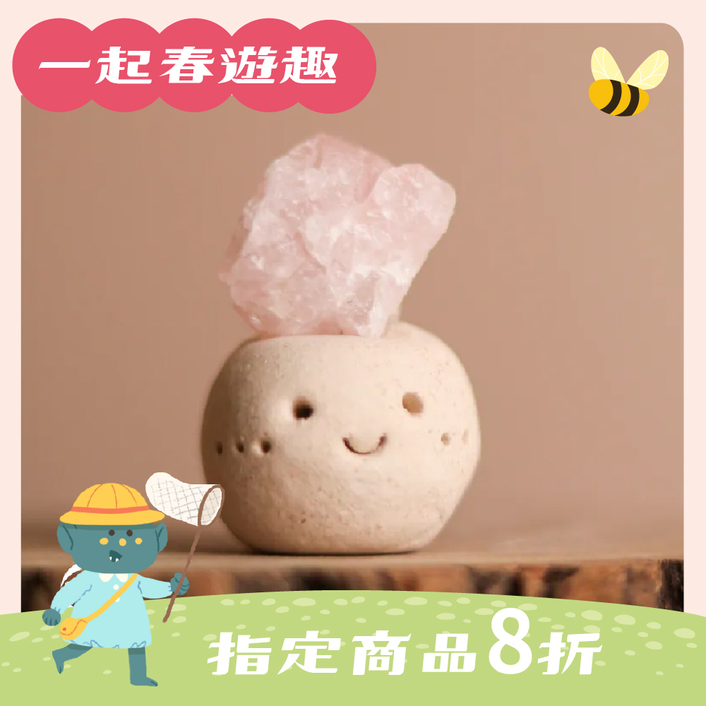 粉水晶招來愛情礦石迷你擺件｜招桃花｜療癒創傷｜茶桌擺件｜過爐加持【綵金殿】