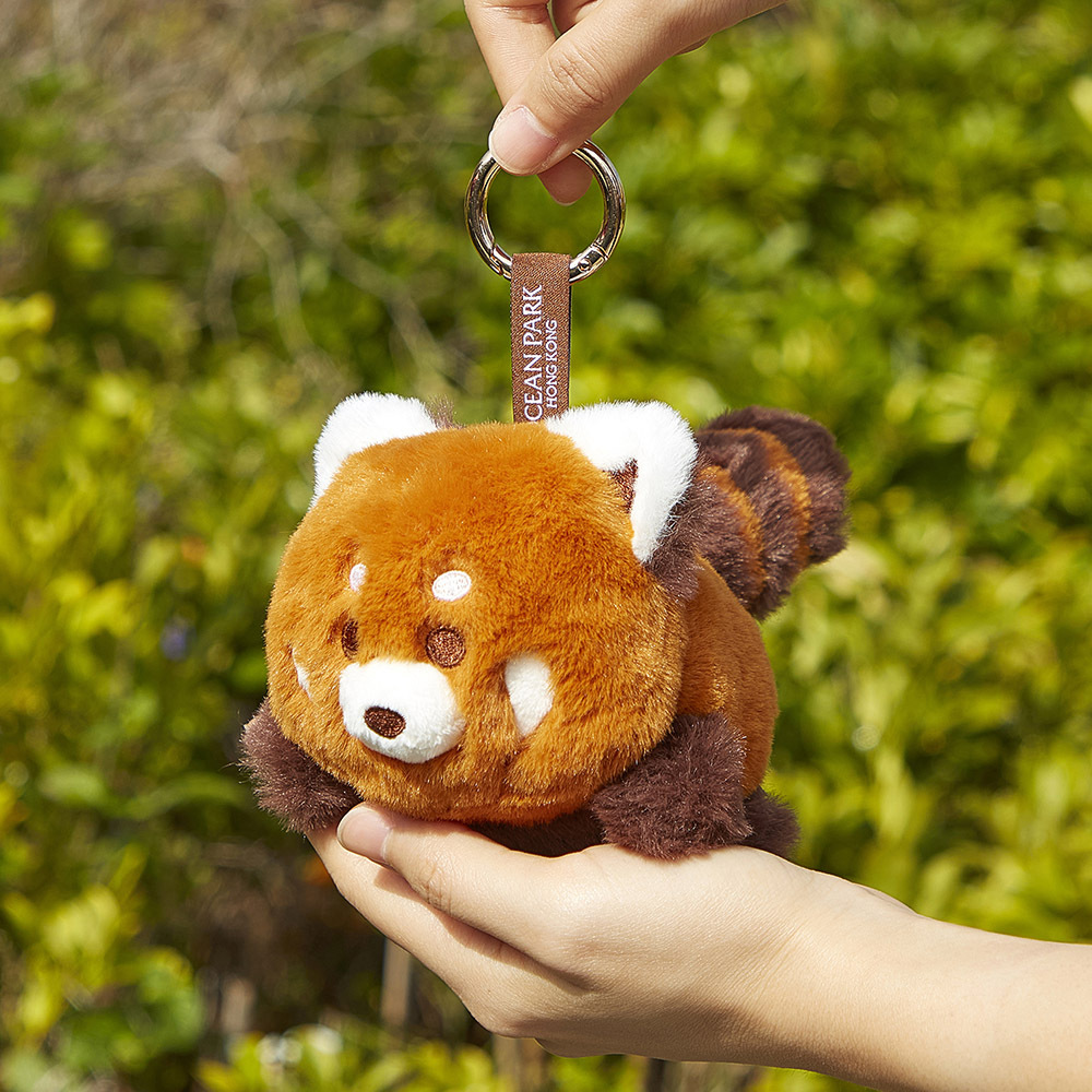 小熊貓趴趴毛絨匙扣