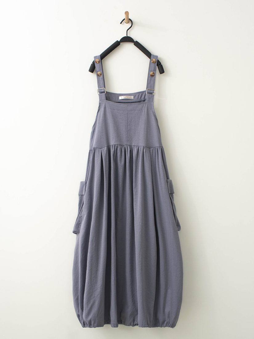 悠閒花苞吊帶洋裝簍空蕾絲內搭上衣組合