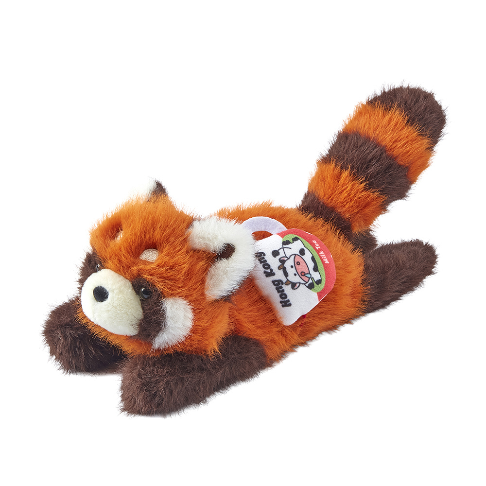 小熊貓奶茶抱手公仔