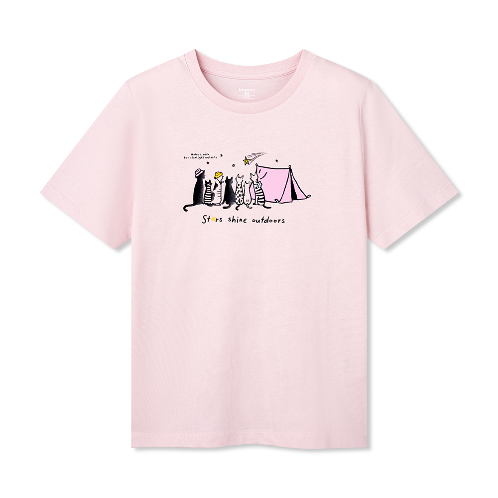 女裝印花圖案短袖T恤