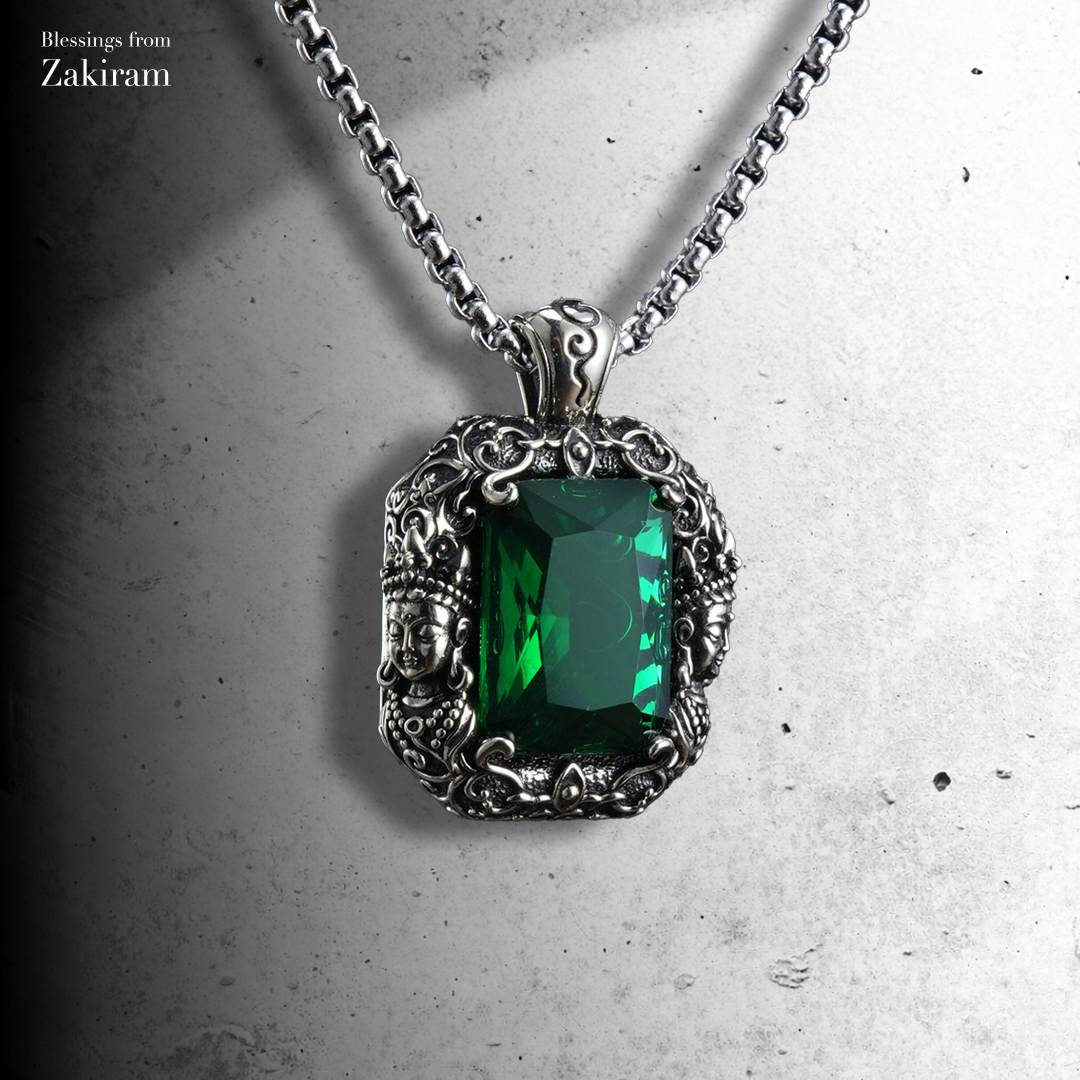 綠度母 事業 心想事成 鋯石項鍊