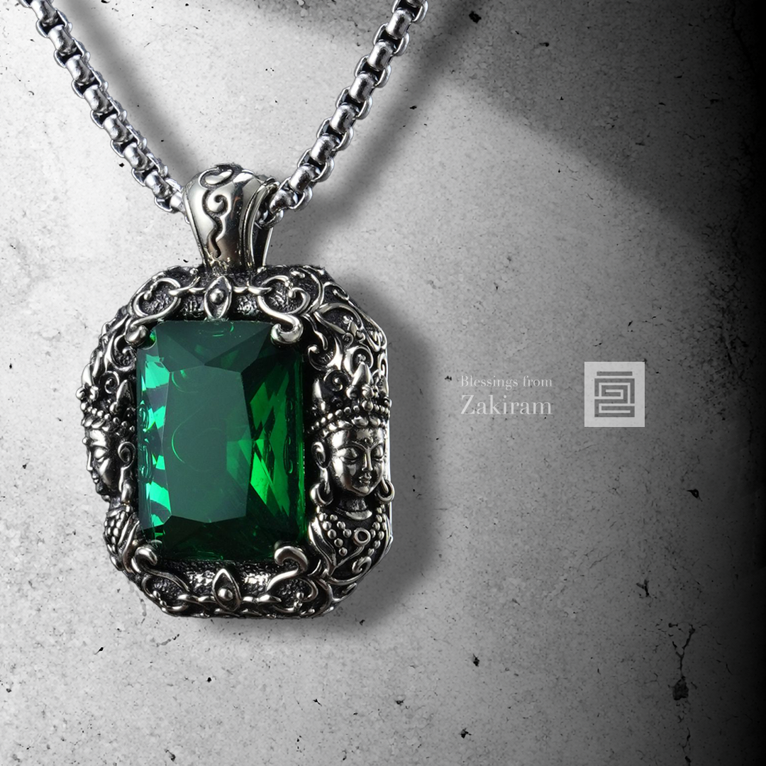 綠度母 事業 心想事成 鋯石項鍊