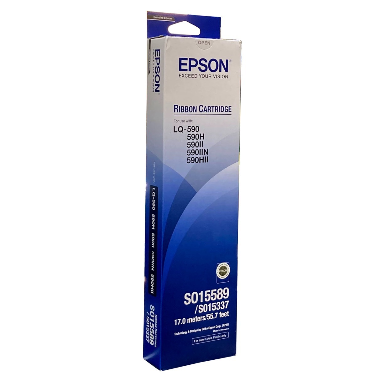 C13S015589 Epson LQ-590 RIBBON (S015337) - Black (翻新)
