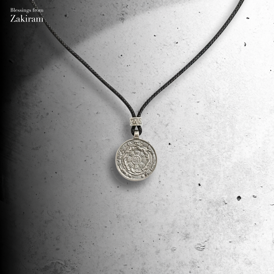 蓮花生大士 九宮八卦 小吊牌項鍊