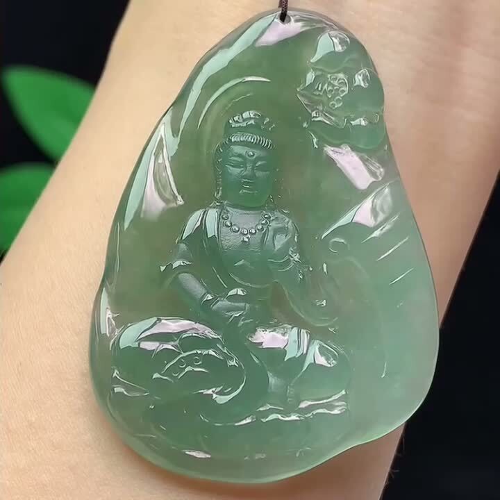 翡翠普賢菩薩,天然翡翠A玉, 緬甸玉, Jade, Jadeite