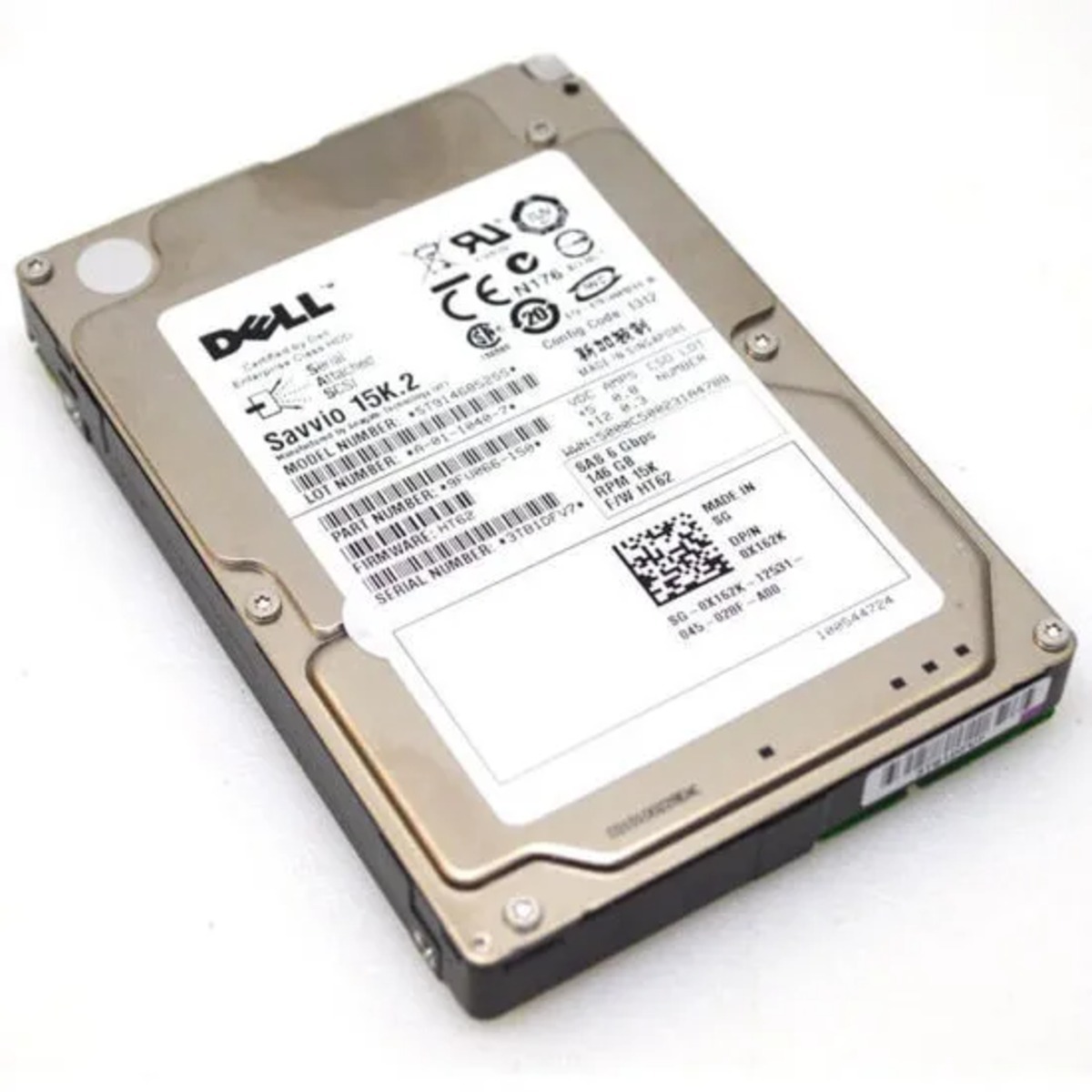 X162K DELL 2.5" 146GB SAS 15K RPM HDD (翻新)