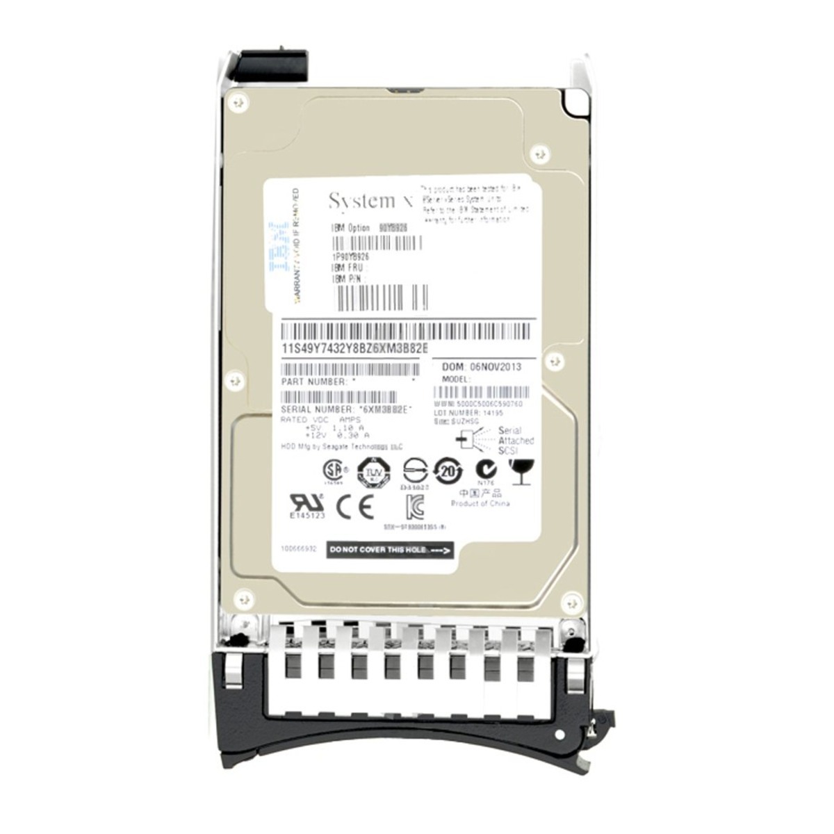 49Y6093 IBM 3.5" 300GB 15K SAS HDD (翻新)