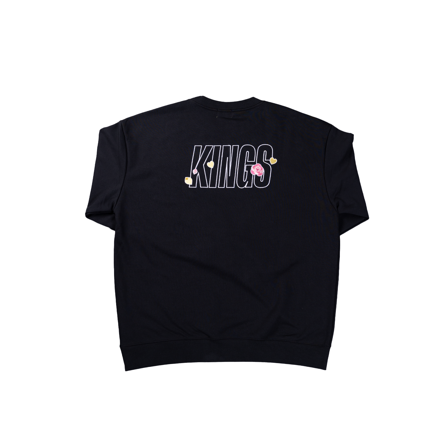 25-26國王刺繡大學Tee｜黑