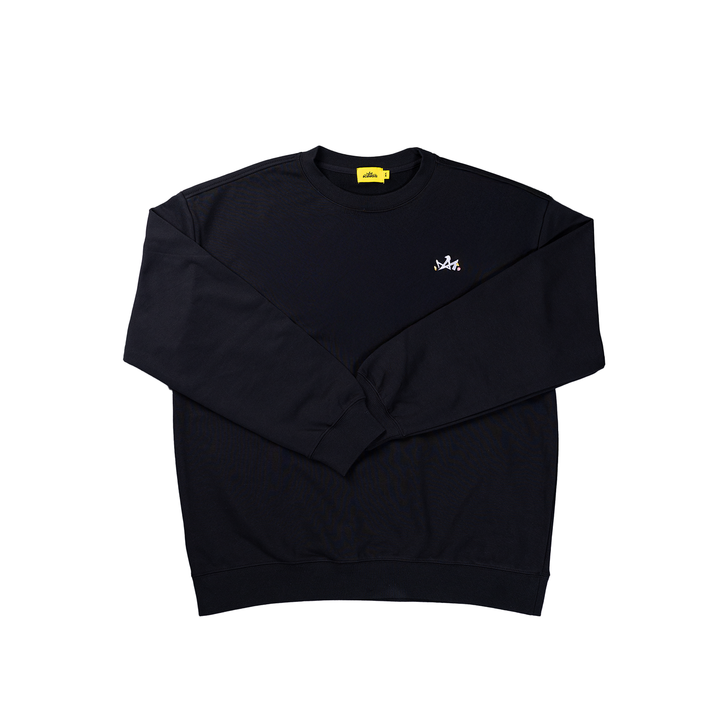 25-26國王刺繡大學Tee｜黑