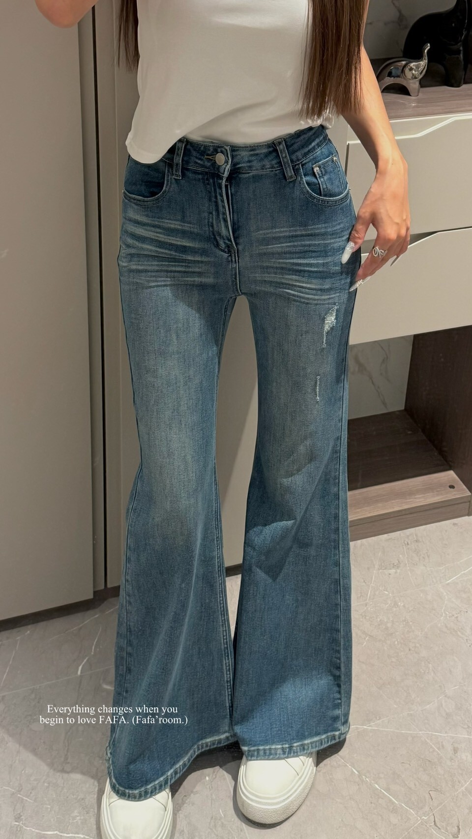 【Mar.3】R'1微刷破牛仔長褲