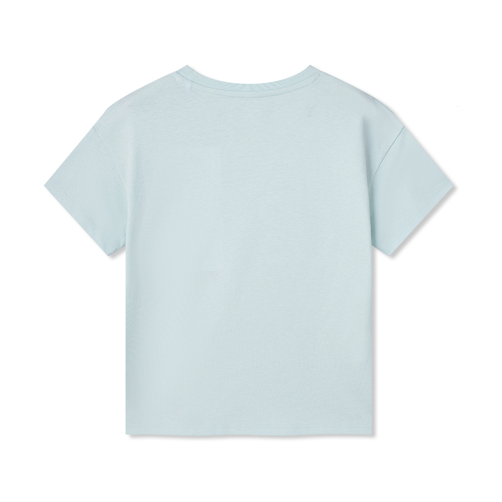 女童印花圖案短袖T恤