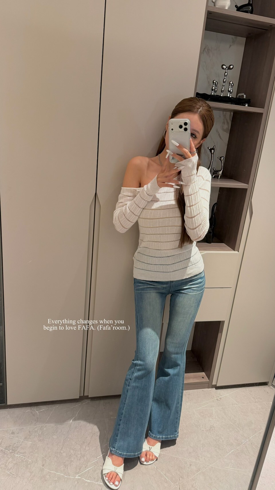 【Mar.3】R'2長腿微喇叭牛仔長褲