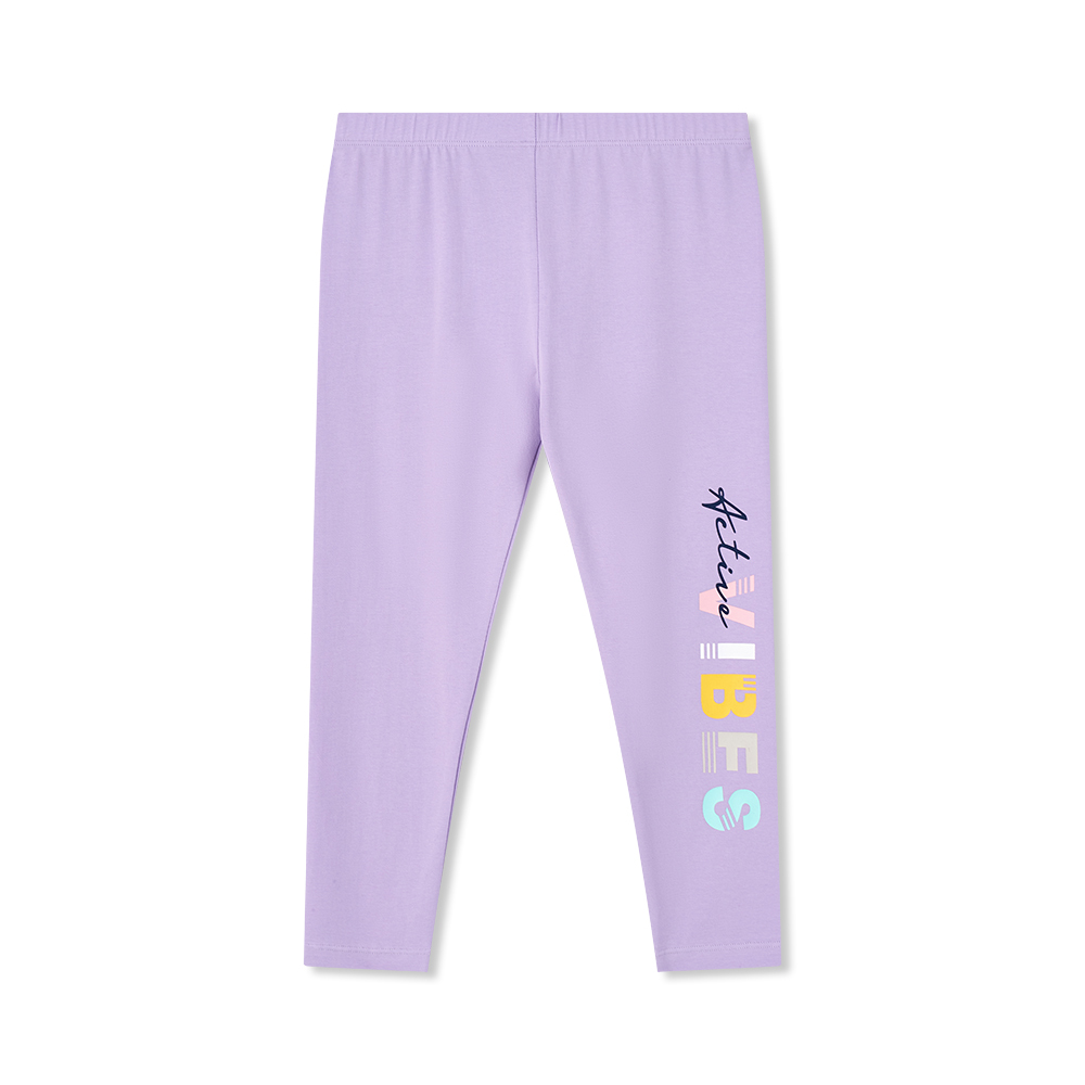 女童印花圖案長褲