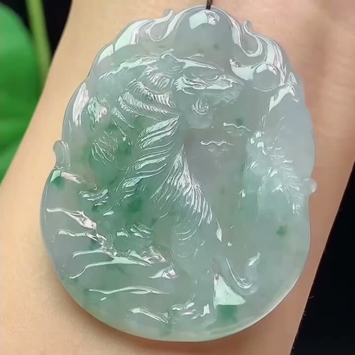 129344 翡翠飄花虎牌