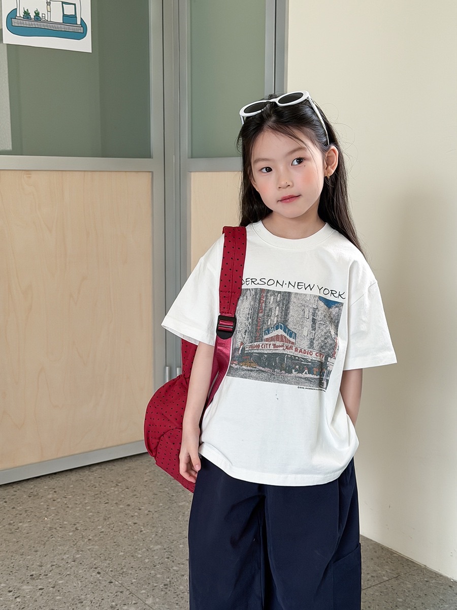 兩色美式紐約上衣