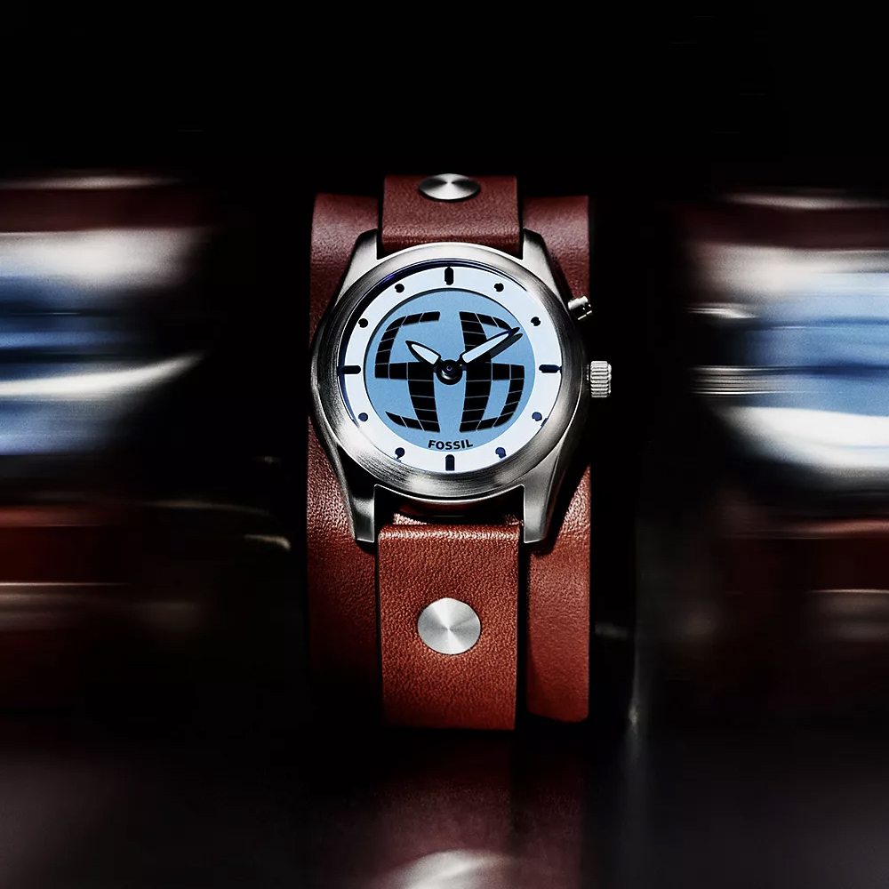 Y2K Archival Big Tic  咖啡色真皮錶帶手錶 40 MM LE1229