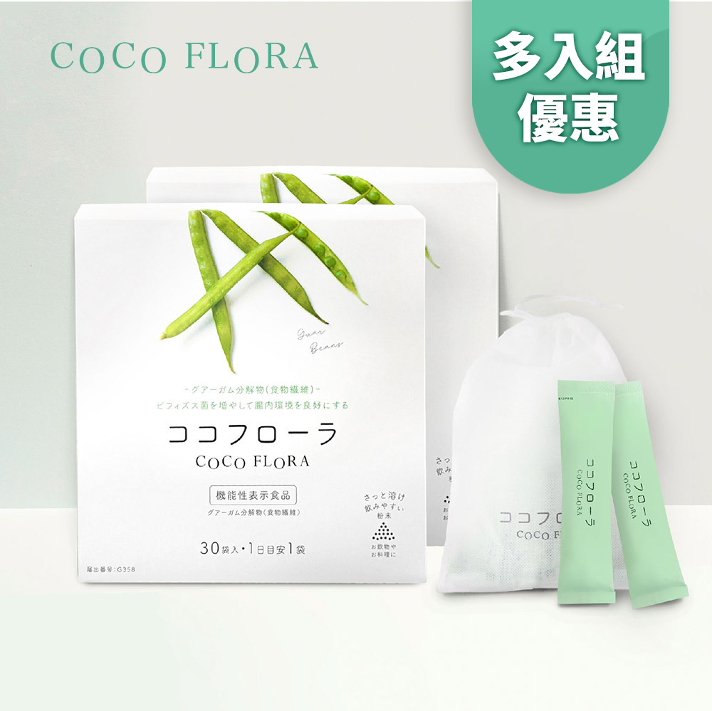 【多件優惠5折起】 COCOFLORA 口口纖 關華豆膠益生元多件組