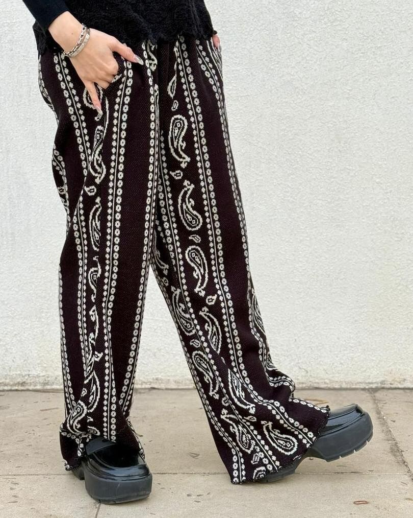 [訂貨約10天] Macrame pant KOR0255 - F207 black / F208 red (0226live)