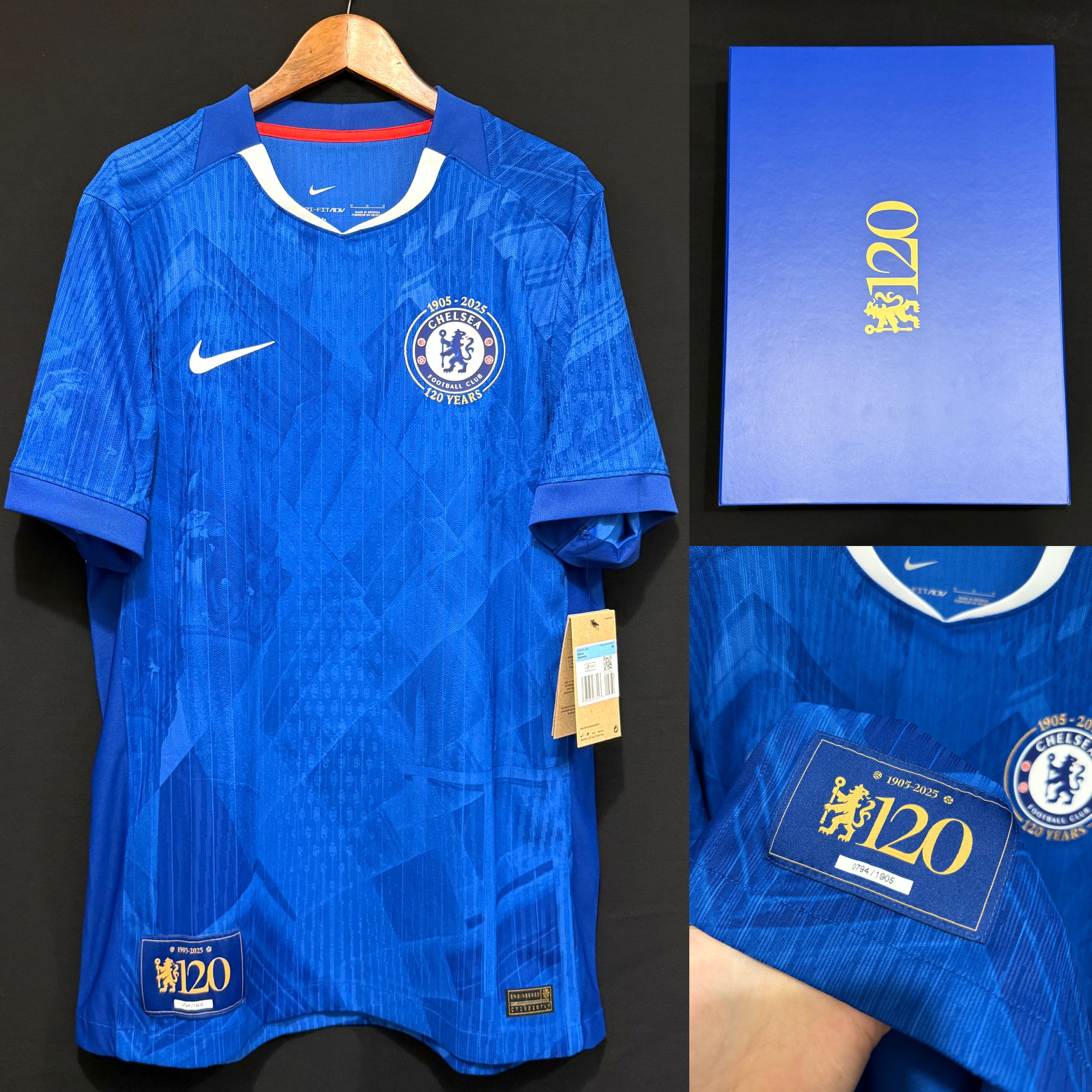 (Boxset) Chelsea 2025-2026 120 Anniversary Nike Home Authentic Player Shirt