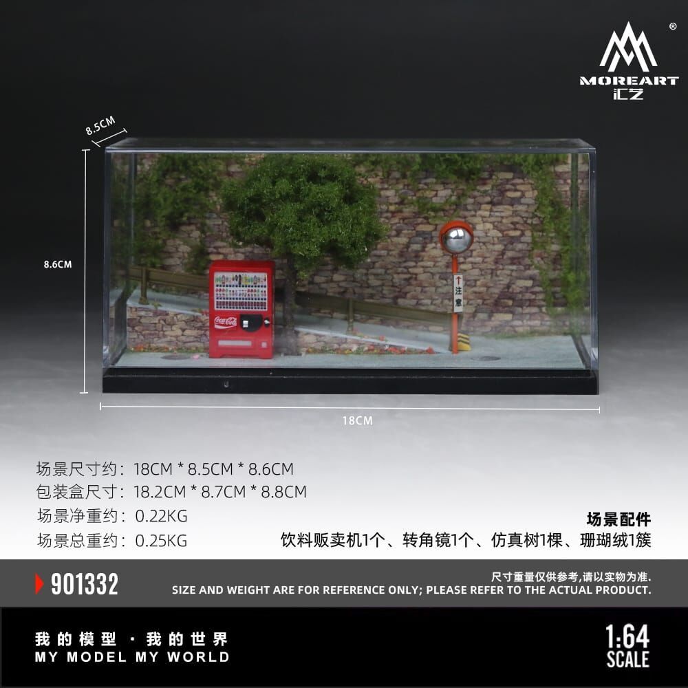 PO-$140 * MOREART * 1:64 DIORAMA - MINIATRURE SUMMER RAMP SCENE (MO901332)