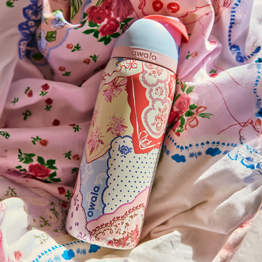 🇺🇸 OWALA FreeSip 手帕印花 圖騰 花紋 波點 拼接 不鏽鋼保溫杯 直飲杯 吸管杯 32oz 946ml / 預購