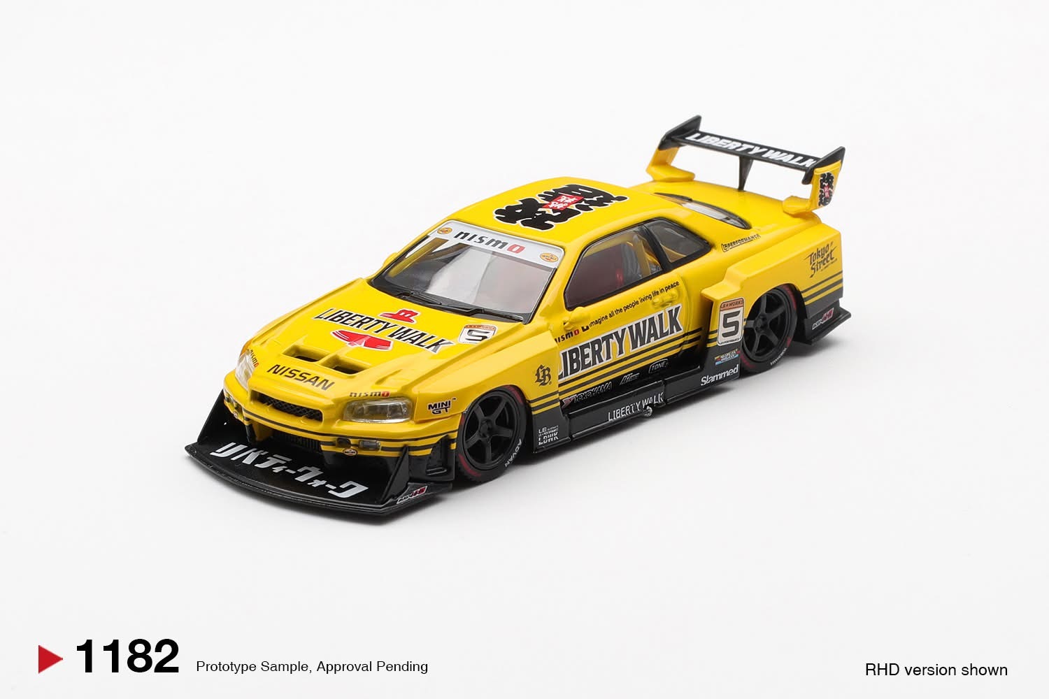 預訂 Pre Order - MiniGT 1182 Nissan LB-ER34 Super Silhouette  SKYLINE Sport Yellow