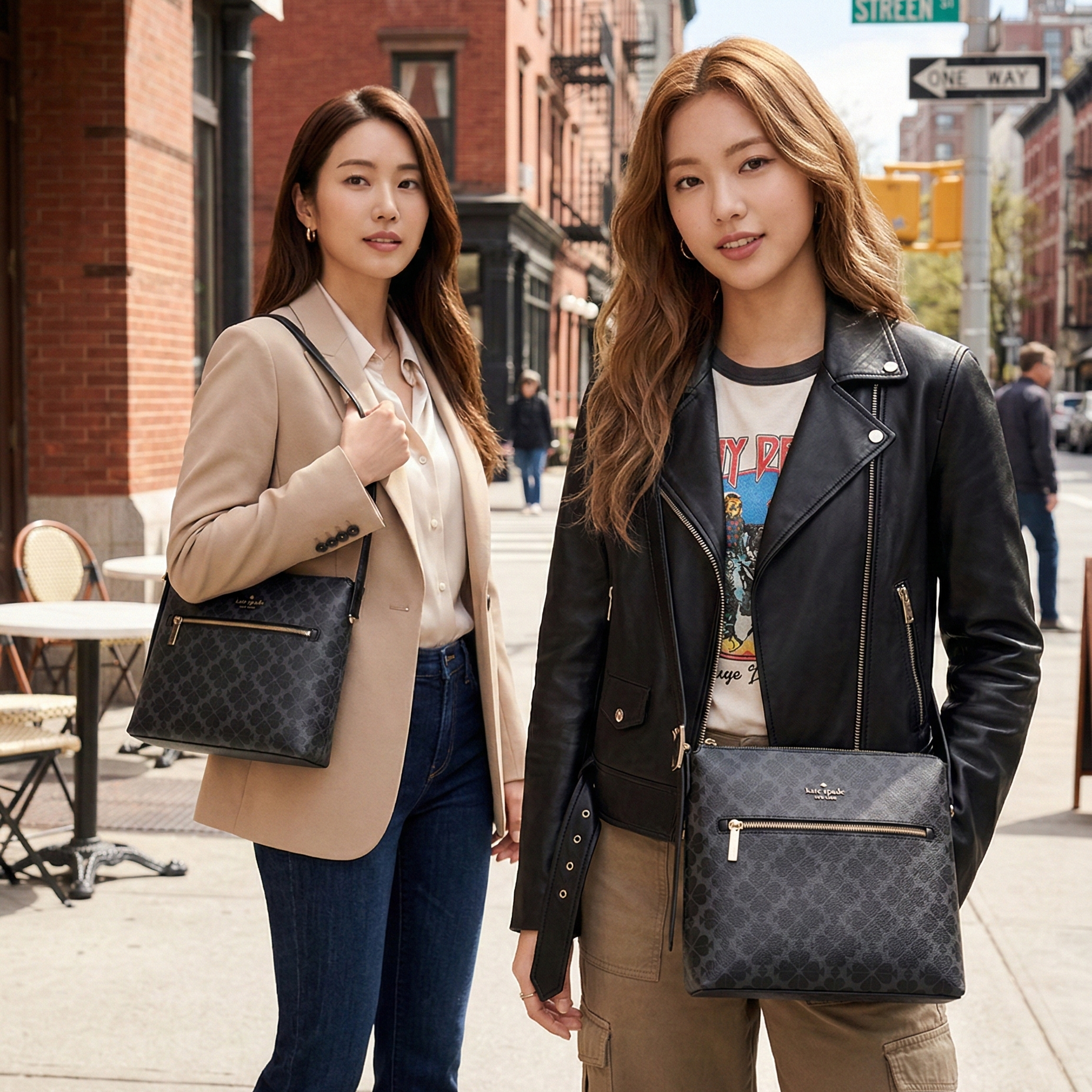 【預購】KATE SPADE H022828 經典黑桃斜咩包