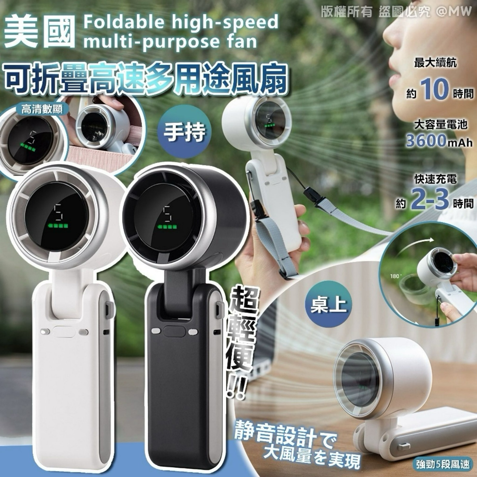 美國可折疊高速多用途風扇