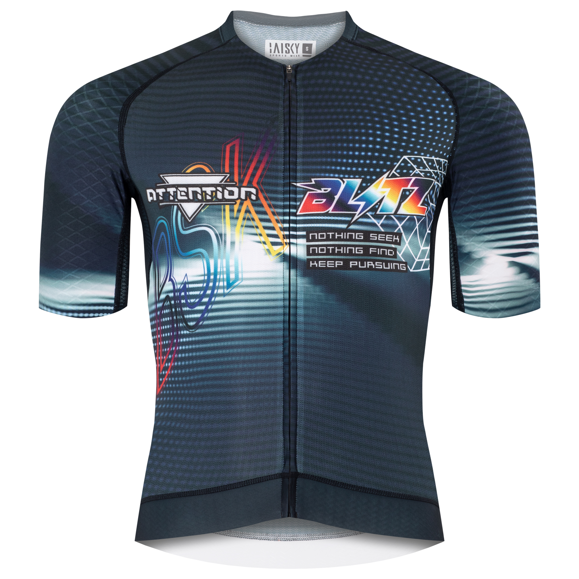 男款空力短車衣 電戰 藍