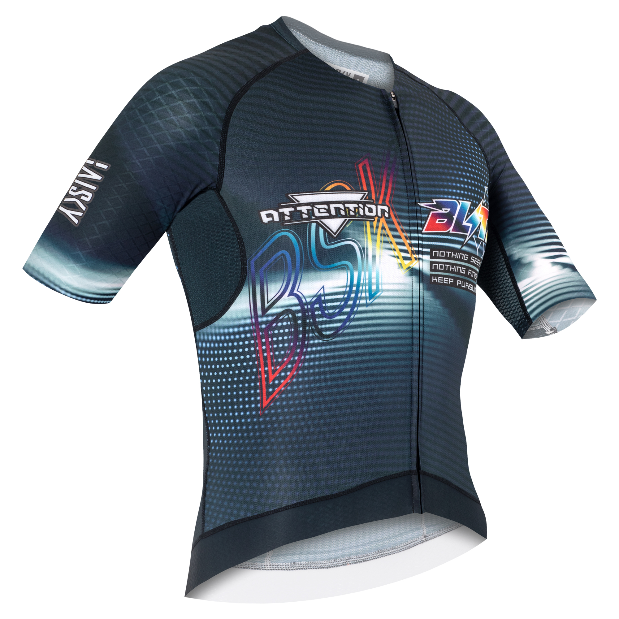 男款空力短車衣 電戰 藍