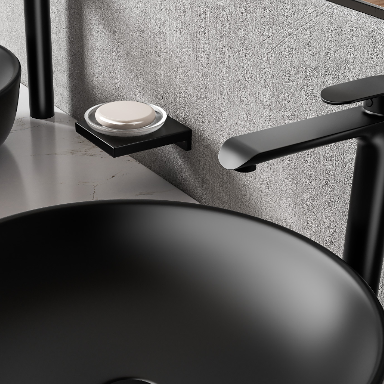 Vizio Soap Holder (Matt Black)(VZ700107MB)