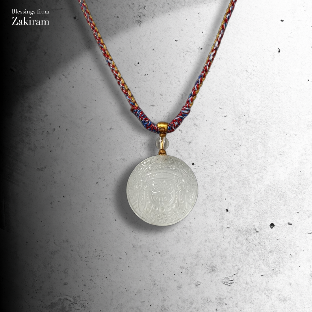 扎基拉姆 天然雕刻白水晶 項鏈