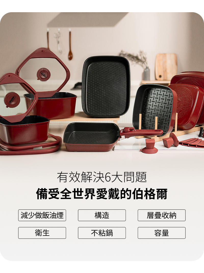 🇰🇷韓國製造 Boohgle🍳 伯格爾陶瓷不沾鍋具多件組（預購六月底出貨）