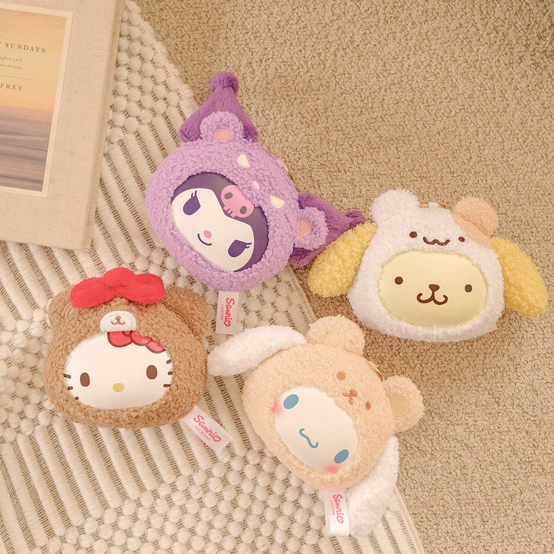三麗鷗好朋友系列絨毛搪膠零錢包盲盒 [4入/中盒]