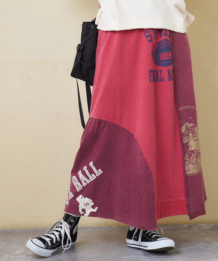 日本預訂 cube sugar CS 21/-Powder-Finished Jersey Remake-Style Switch Skirt